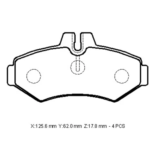 A0084204420, VOLT, VOLKSWAGEN, Fren Balatası/Pabucu, Fren Aksamları  Bijonlar